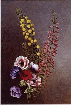 Floral, beautiful classical still life of flowers 027, unknow artist